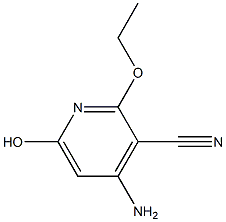 2-ethoxy-3-cyano-4-amino-6-hydroxypyridine Struktur