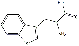 3-(3-苯并噻吩基)-DL-丙氨酸, , 结构式