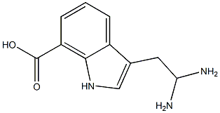 7-aza-DL-tryptophan 化学構造式