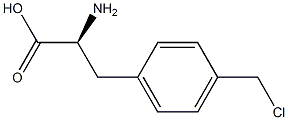 4-chloromethyl-L-phenylalanine Struktur