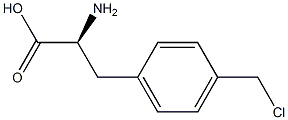 4-氯甲基-L-苯丙氨酸, , 结构式