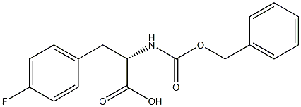 N-benzyloxycarbonyl-4-fluorophenylalanine Struktur