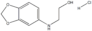 N-(2-羟乙基)-3,4-亚甲二氧基苯胺盐酸盐, , 结构式