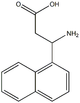 (RS)-3-Amino-3-(1-naphthyl)-propionic acid 化学構造式