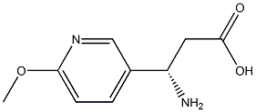 S-3-amino-3-(6-methoxy-3-pyridyl)propionic acid Structure