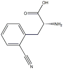 2-cyano-D-phenylalanine Structure