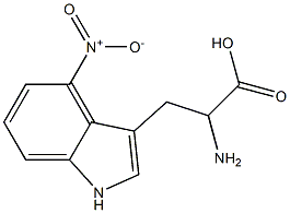 4-硝基-DL-色氨酸, , 结构式