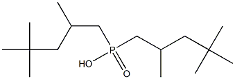 Bis(2,4,4-trimethylpentyl)phosphinic acid Struktur