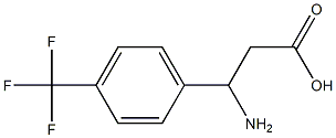(RS)-3-amino-3-(4-trifluoromethylphenyl)propionic acid Structure