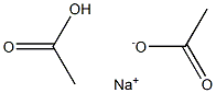 Acetic acid-sodium acetate Struktur