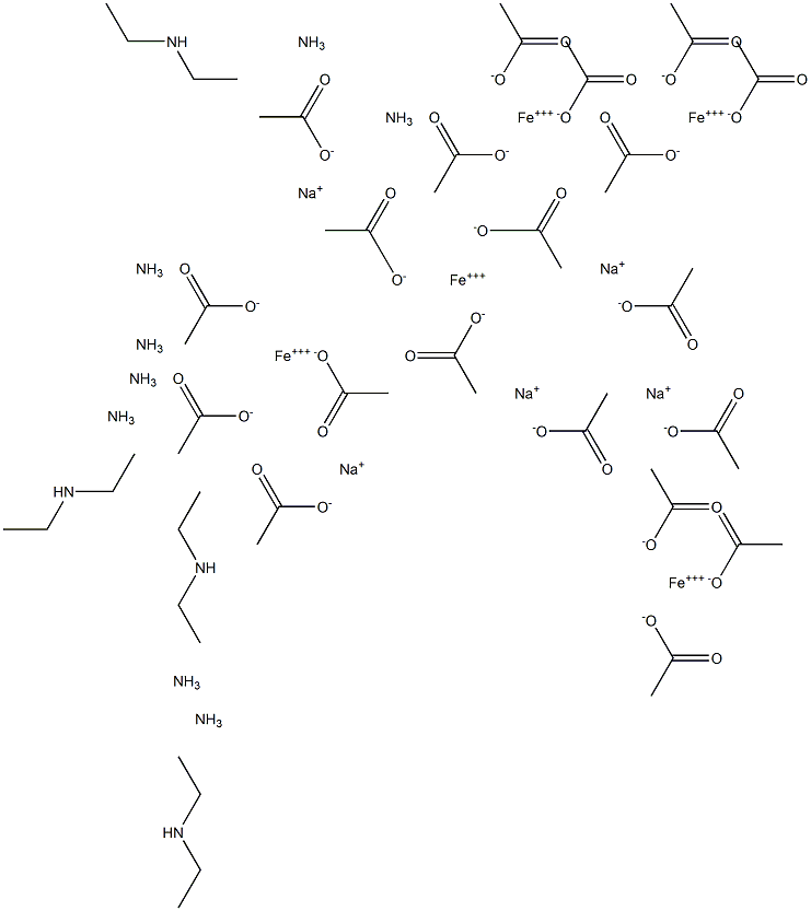 二乙三胺五乙酸铁钠盐, , 结构式