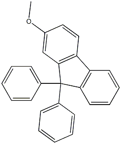 2-甲氧基-9,9-二苯基- 9H-芴 结构式