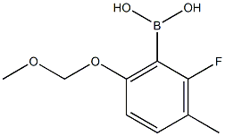 2-氟-6-甲氧基甲氧基-3-甲基苯硼酸, , 结构式