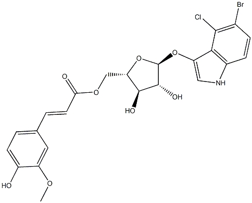  5-Bromo-4-chloro-3-indolyl 5-O-feruloyl a-L-arabinofuranoside