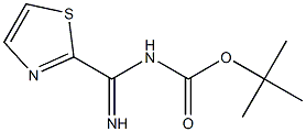 tert-butyl (imino(thiazol-2-yl)methyl)carbamate Structure