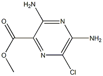 Methyl 3,5-Diamino-6-Chloropyrazine-2-Carboxylate Struktur