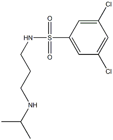 3,5-DICHLORO-N-{3-[(PROPAN-2-YL)AMINO]PROPYL}BENZENE-1-SULFONAMIDE Struktur