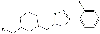 (1-{[5-(2-CHLOROPHENYL)-1,3,4-OXADIAZOL-2-YL]METHYL}PIPERIDIN-3-YL)METHANOL Structure