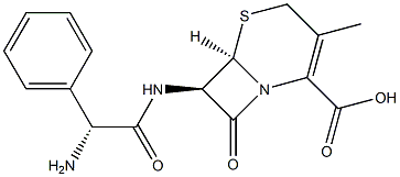 头孢氨苄杂质 6,,结构式