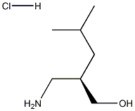 (R)-2-(aminomethyl)-4-methylpentan-1-olhydrochloride,,结构式