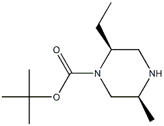 tert-butyl (2S,5S)-2-ethyl-5-methylpiperazine-1-carboxylate Structure
