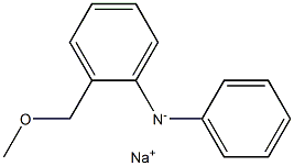 Sodium Methoxymethyldiphenylamine Structure