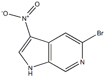 5-Bromo-3-nitro-1H-pyrrolo[2,3-c]pyridine 化学構造式