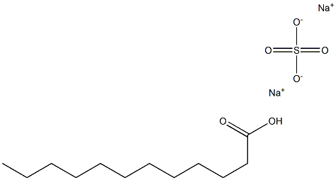 月桂酸醇醚硫酸钠, , 结构式