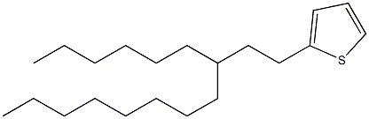 2-(3-hexylundecyl)thiophene Structure