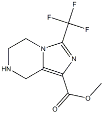 3-三氟甲基-5,6,7,8-四氢-咪唑并[1,5-A]吡嗪-1-羧酸甲酯, , 结构式