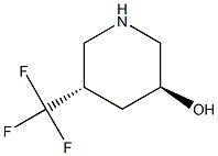 (3S,5S)-5-(trifluoromethyl)piperidin-3-ol Structure