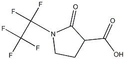 2-oxo-1-(perfluoroethyl)pyrrolidine-3-carboxylic acid,,结构式