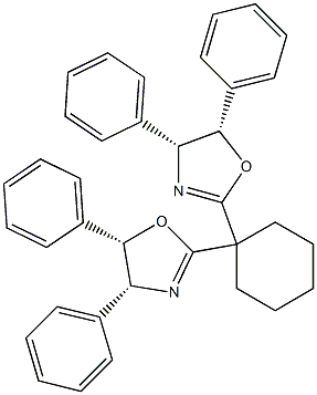 (4R,4'R,5S,5'S)-2,2'-Cyclohexylidenebis[4,5-dihydro-4,5-diphenyloxazole], 98%, (99% ee) Structure