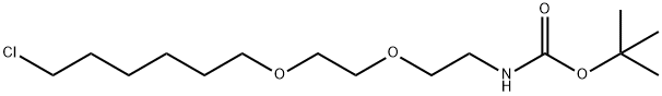 tert-Butyl N-[2-[2-(6-chlorohexyloxy)ethoxy]ethyl]carbamate Structure