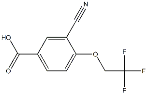 3-cyano-4-(2,2,2-trifluoroethoxy)benzoic acid Structure