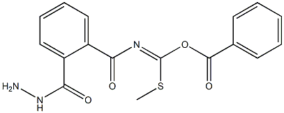 2-[(Benzoylimino)(methylthio)methyl]hydrazide Benzoic Acid Structure