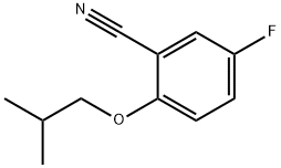 5-Fluoro-2-(2-methylpropoxy)benzonitrile, 1340270-09-8, 结构式