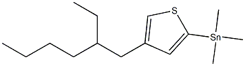 [4-(2-Ethylhexyl)thiophen-2-yl]trimethylstannane Structure