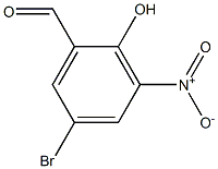 5-溴-2-羟基-3-硝基苯甲醛, , 结构式