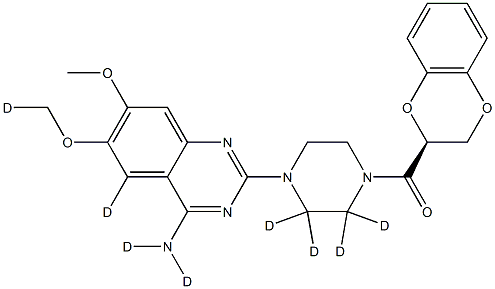 (S)-(+)-Doxazosin-d8 结构式