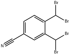 3,4-Bis(dibromomethyl)benzonitrile Structure