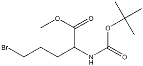 Methyl N-Boc-2-amino-5-bromopentanoate Structure