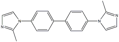 4,4'-双(2-甲基-1H-咪唑-1-基)-1,1'-联苯 结构式