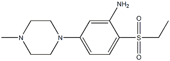 2-(Ethylsulfonyl)-5-(4-methylpiperazin-1-yl)aniline Struktur