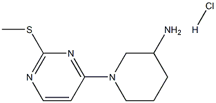 1-(2-(Methylthio)pyrimidin-4-yl)piperidin-3-amine hydrochloride Structure