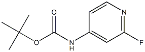 tert-Butyl (2-fluoropyridin-4-yl)carbamate Structure