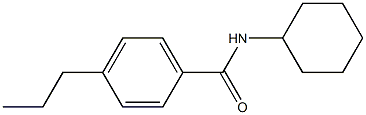 对丙基环己基苯氰, , 结构式