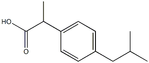 Ibuprofen tablets 化学構造式