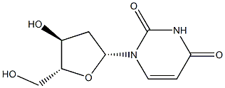 2'—脱氧尿嘧啶核苷 结构式