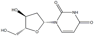 2'-deoxyuridine 化学構造式